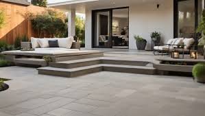 multi level concrete patio ideas